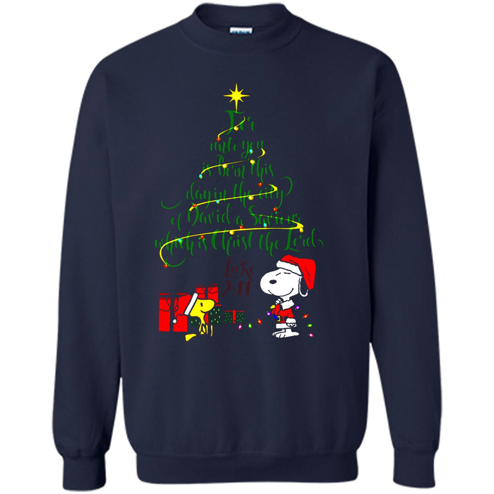 Snoopy Christmas Tree T-Shirt - Sweatshirt