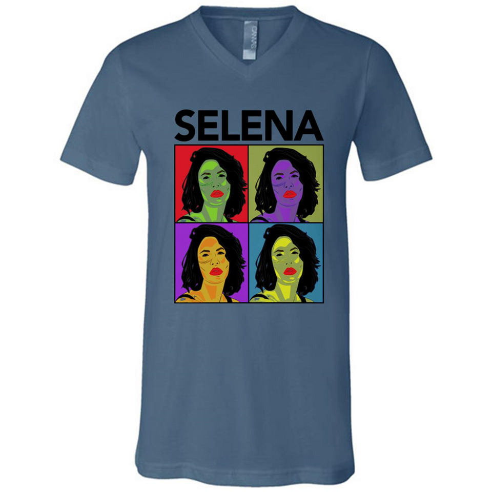 Selena Quintanilla Pop Art - Canvas Unisex V-Neck