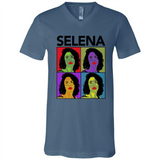Selena Quintanilla Pop Art - Canvas Unisex V-Neck