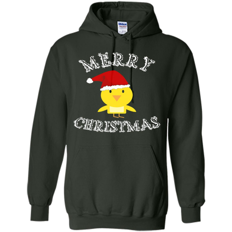 Bird Santa Merry Christmas T-Shirt - Birds Watchers Xmas - Hoodie