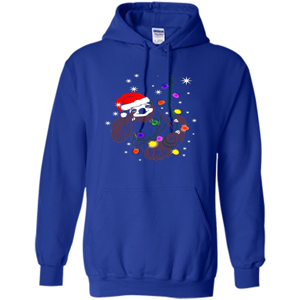 Cute Christmas Choloepus Sloth Santa Led Light Mug - Hoodie