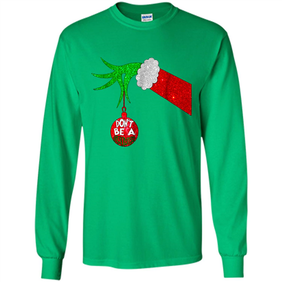 GRINCH HAND HOLDING CHRISTMAS ORNAMENT - DON'T BE A GRINCH PINGPONG
