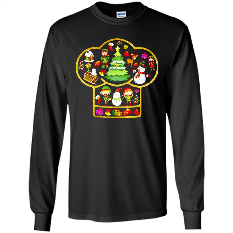Chef Hat Christmas Ornament - Long Sleeve T-Shirt