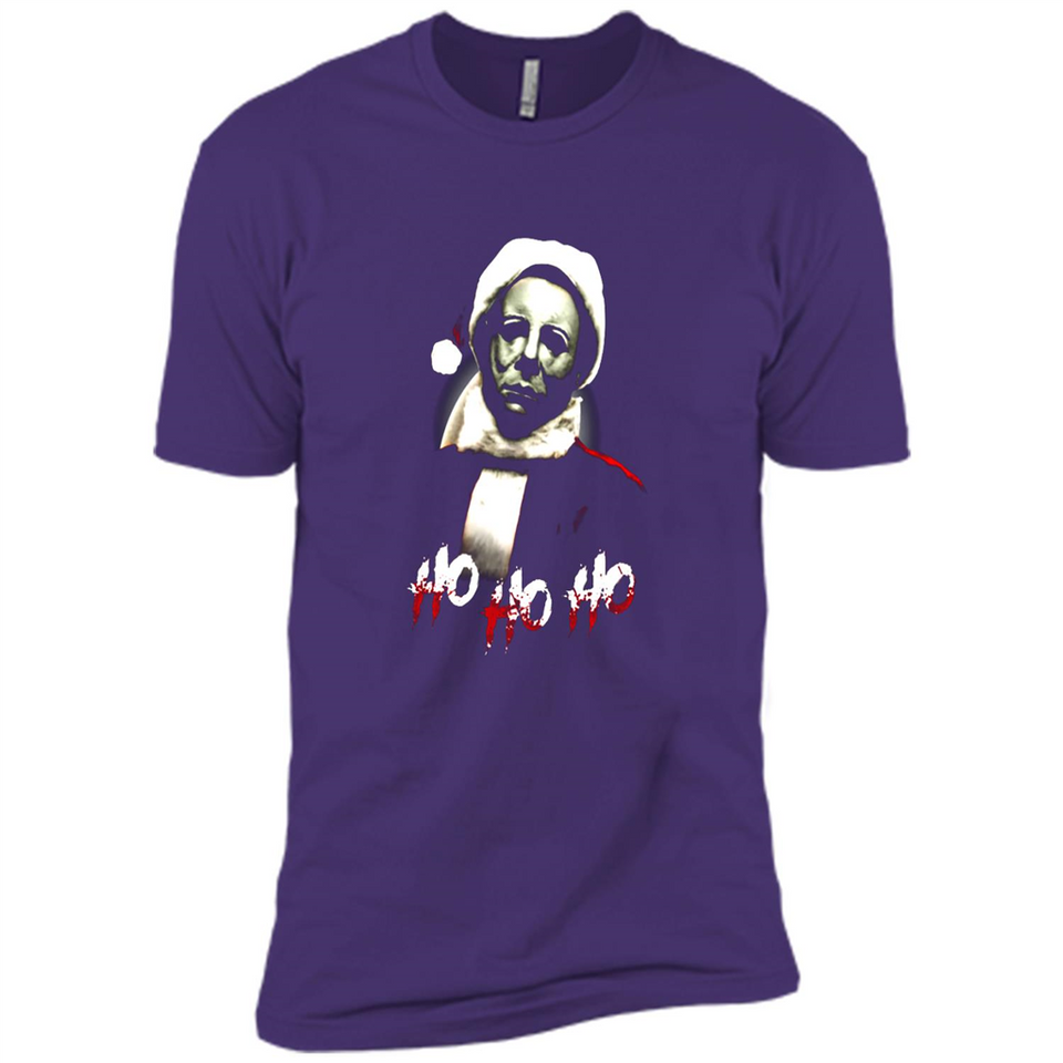 Santa Michael Myers Ho Ho Ho Merry Christmas Sweatshirt - Premium Short Sleeve T-Shirt