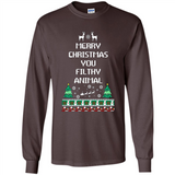 Merry Christmas You Filthy Animal Sweatshirt PINGPONG