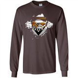 Cleveland Browns And Superman Fans - Long Sleeve T-Shirt