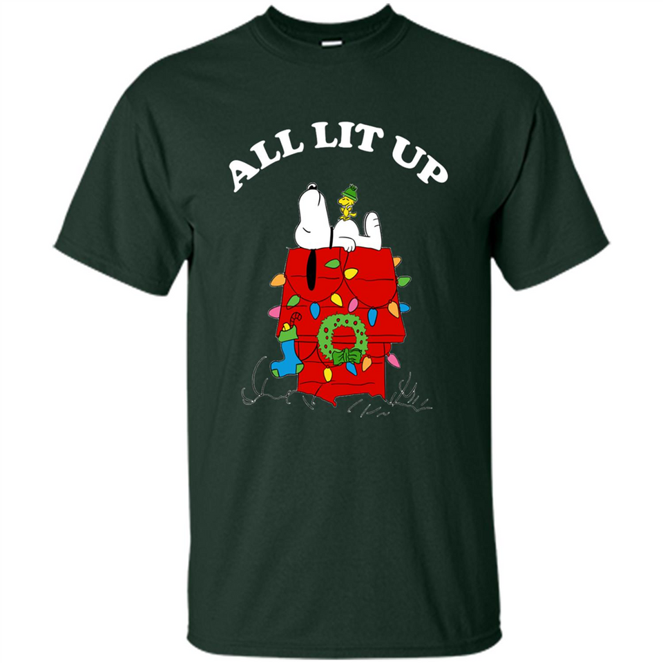 Peanuts By Schulz Snoopy Young Men_s Christmas SweatShirt - Shirt