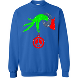 Christmas The Grinch Hand Holding Hippie Ornament - Sweatshirt