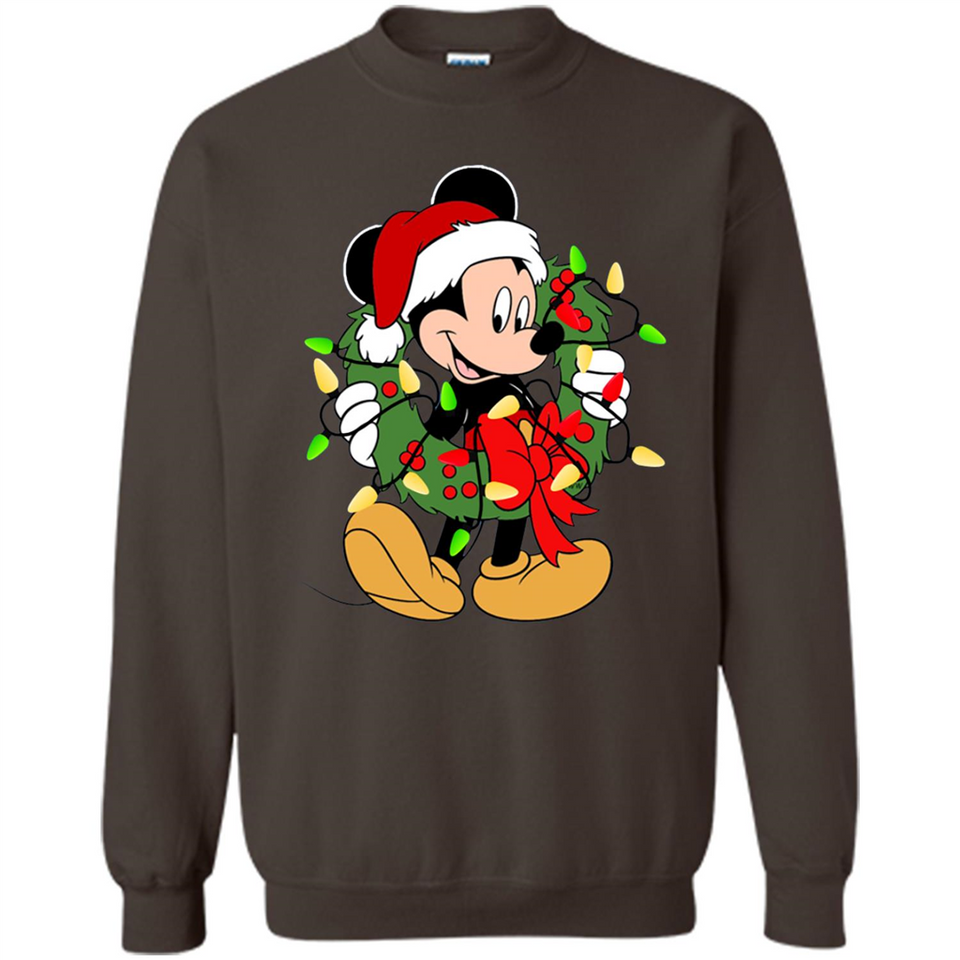 Disney Mickey Mouse Christmas Lights Sweatshirt - Sweatshirt
