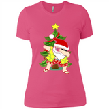 Dabbing Santa Christmas In July - Ladies' Boyfriend T-Shirt