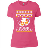 All I want for Christmas is Beer sweater - Ladies' Boyfriend T-Shirt
