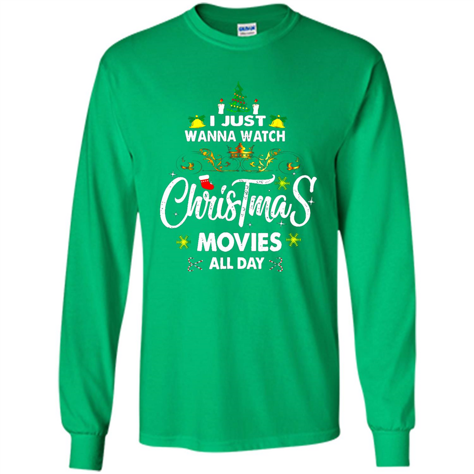 Funny Christmas Movie Shirt, Christmas Movies - Long Sleeve T-Shirt