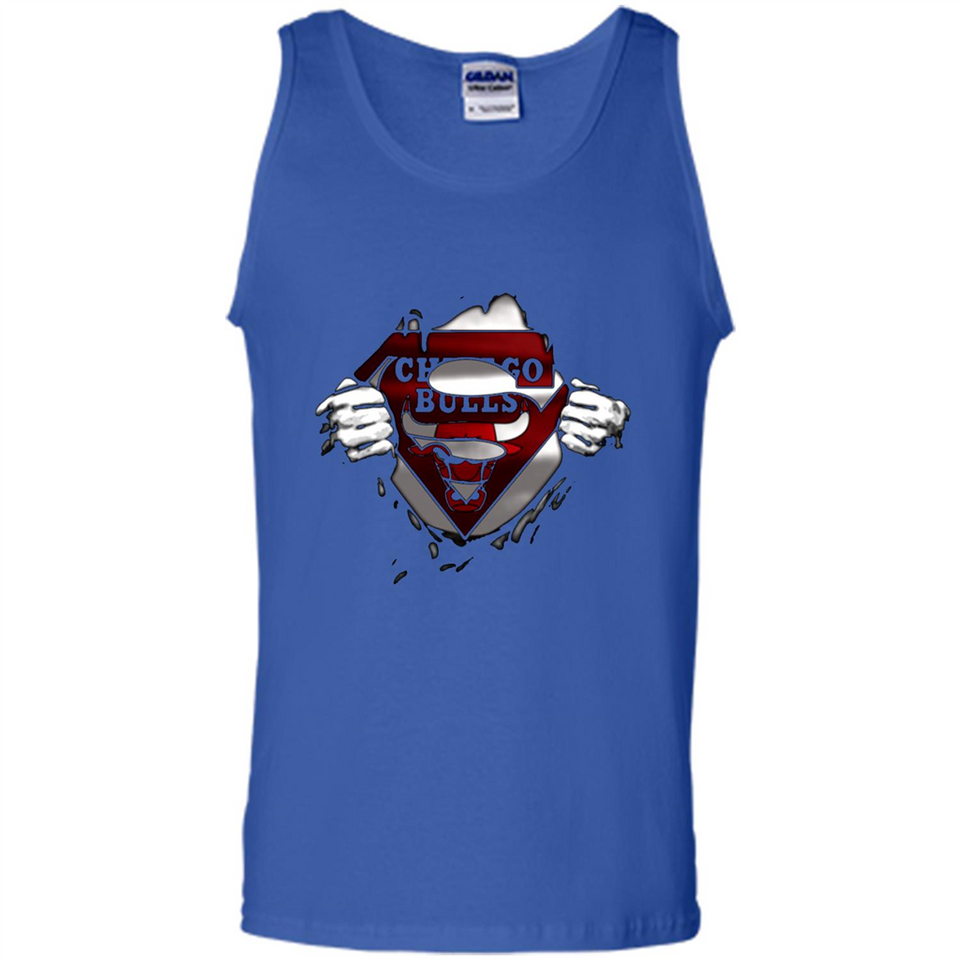 Chicago Bulls And Superman Fans - Tank Top