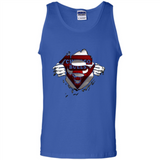 Chicago Bulls And Superman Fans - Tank Top