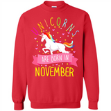 Unicorns Are Born In November T Shirt Hoodie Sweater