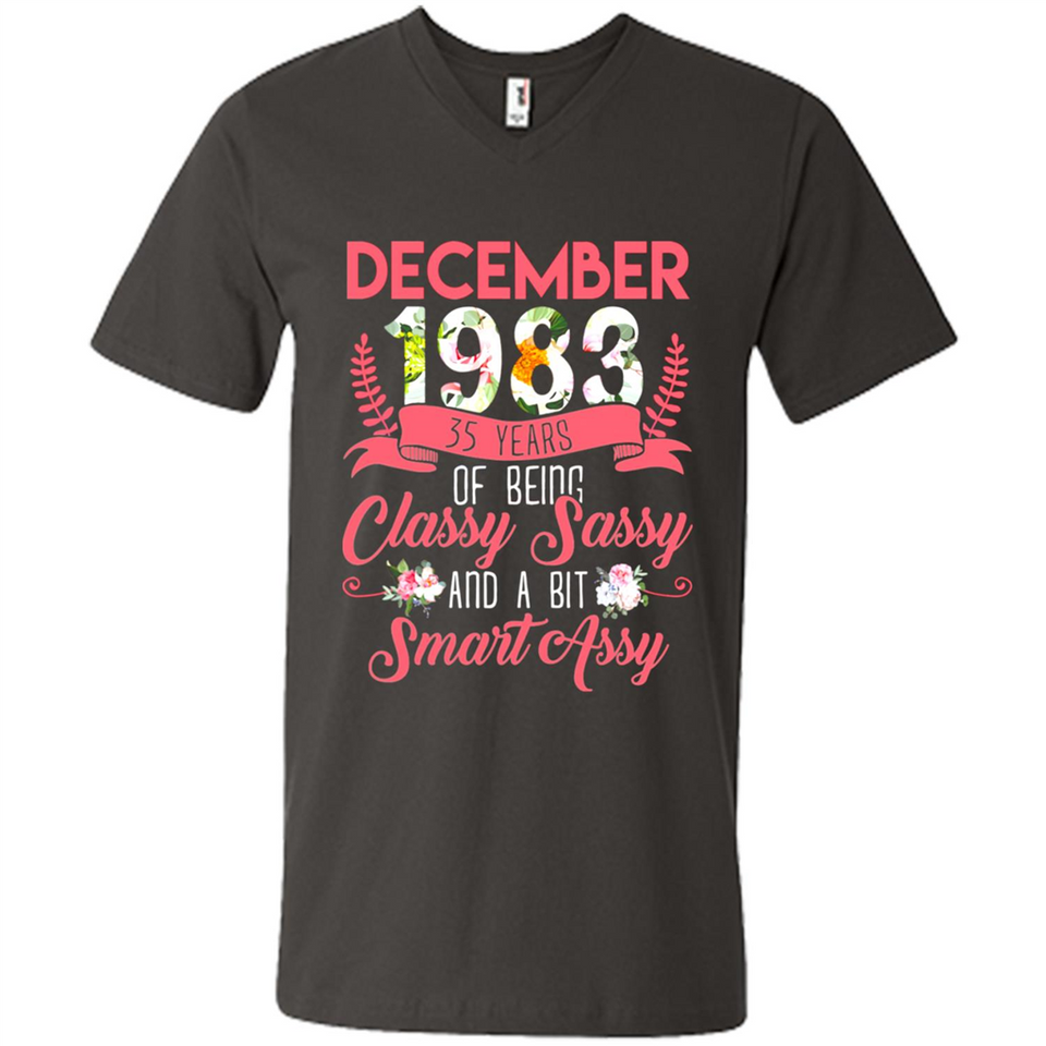 December 1983 35 Years Of Being Classy Sassy - Men's V-Neck