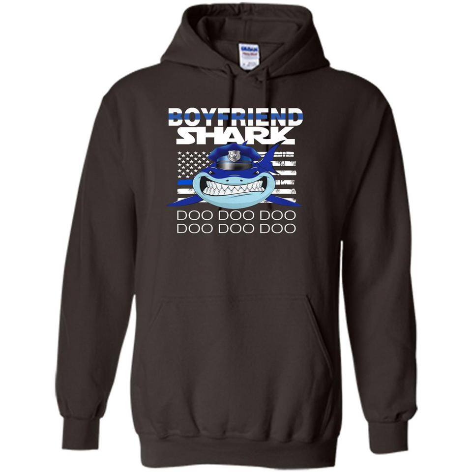 Police boyfriend Shark Blue Line Tee