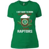 I Just Want To Drink Hot Chocolate & Watch Toronto Raptors Ugly Christmas Sweater PINGPONG