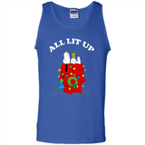 Peanuts By Schulz Snoopy Young Men_s Christmas SweatShirt - Tank Top