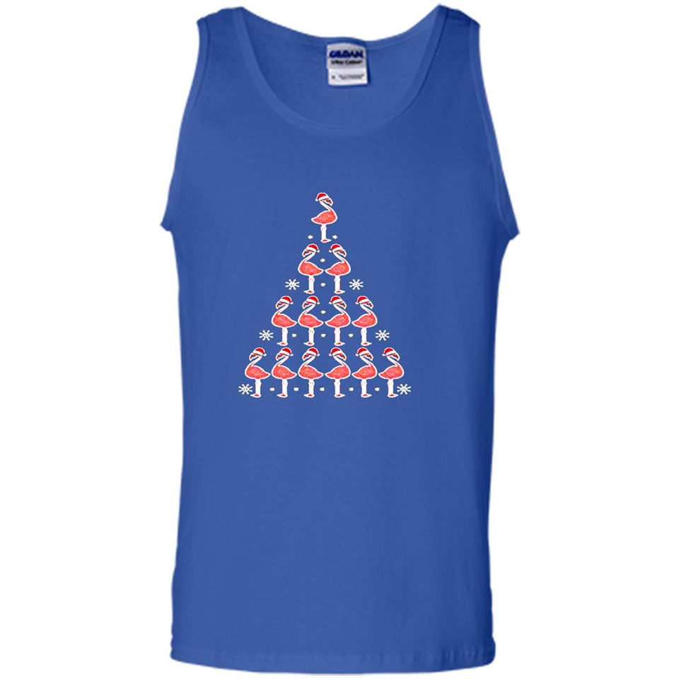 Flamingo Christmas Tree Flamingo - Tank Top