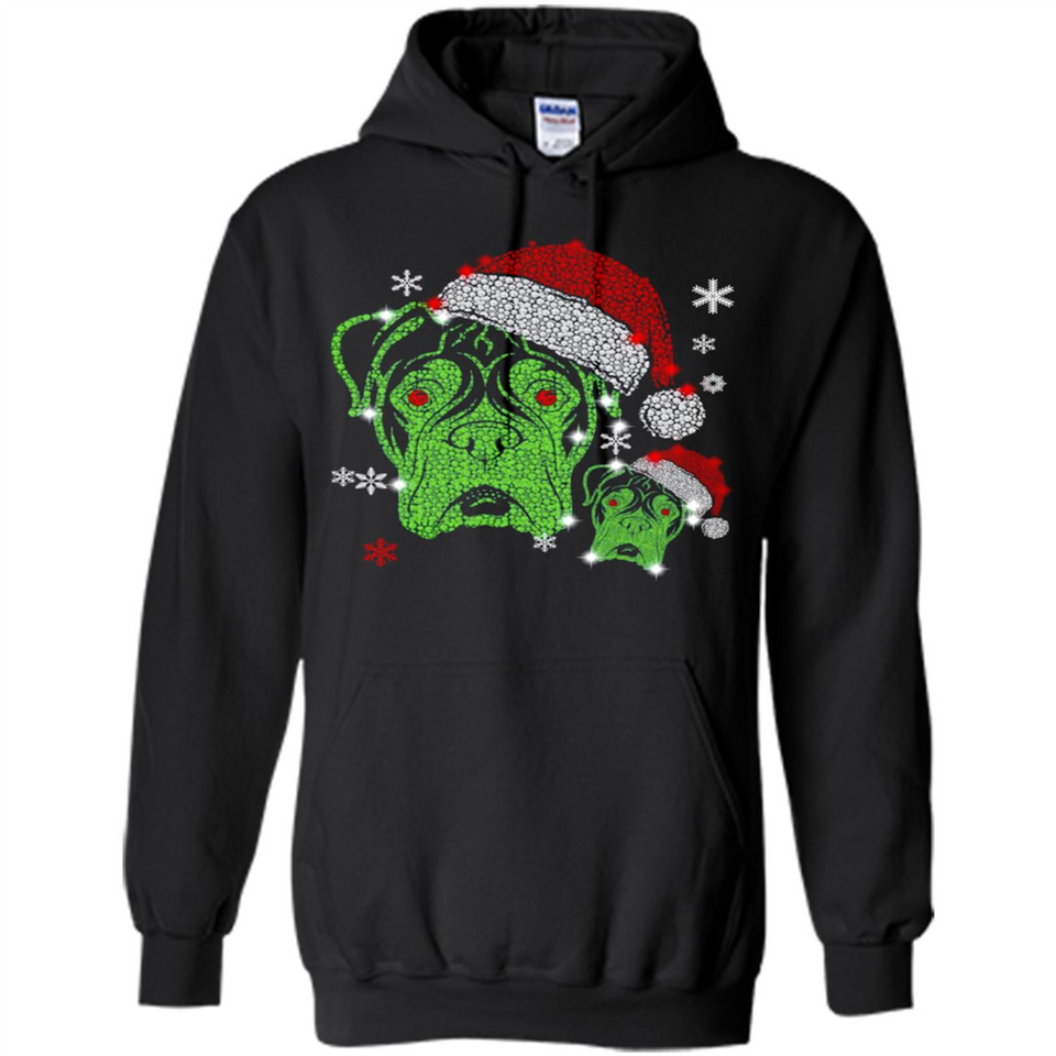 Boxer Dog diamond Christmas - Hoodie