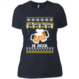 All I want for Christmas is Beer sweater - Ladies' Boyfriend T-Shirt