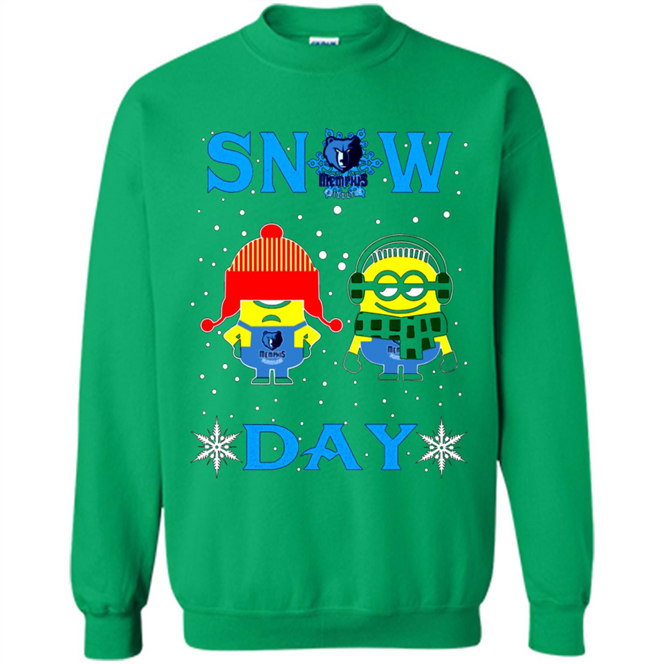 Snow Day Shirt For Memphis Grizzlies Vs Minion Fans pingpong