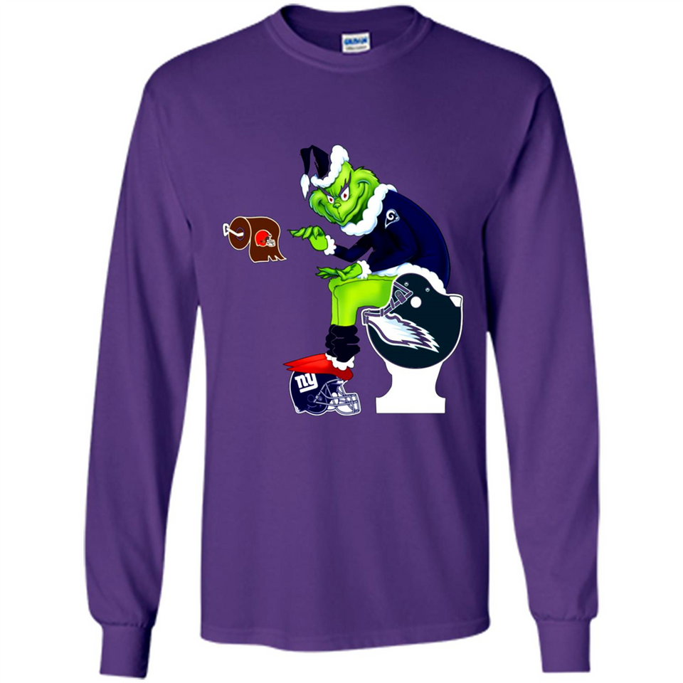 Los Angeles Rams Toilet Grinch Santa Claus Football Fan PINGPONG