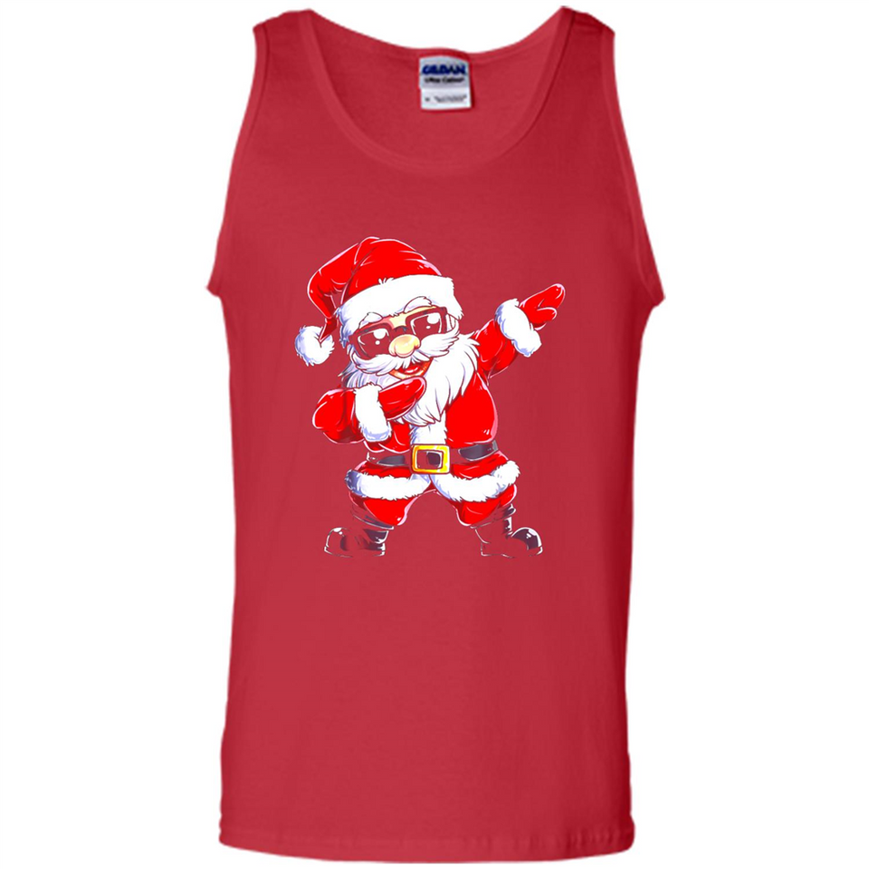 Christmas shirt Dabbing Santa Claus Xmas Gift - Tank Top