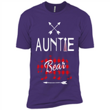 Aunt Shirt Buffalo Plaid Family Camp Bear Tee - Premium Short Sleeve T-Shirt
