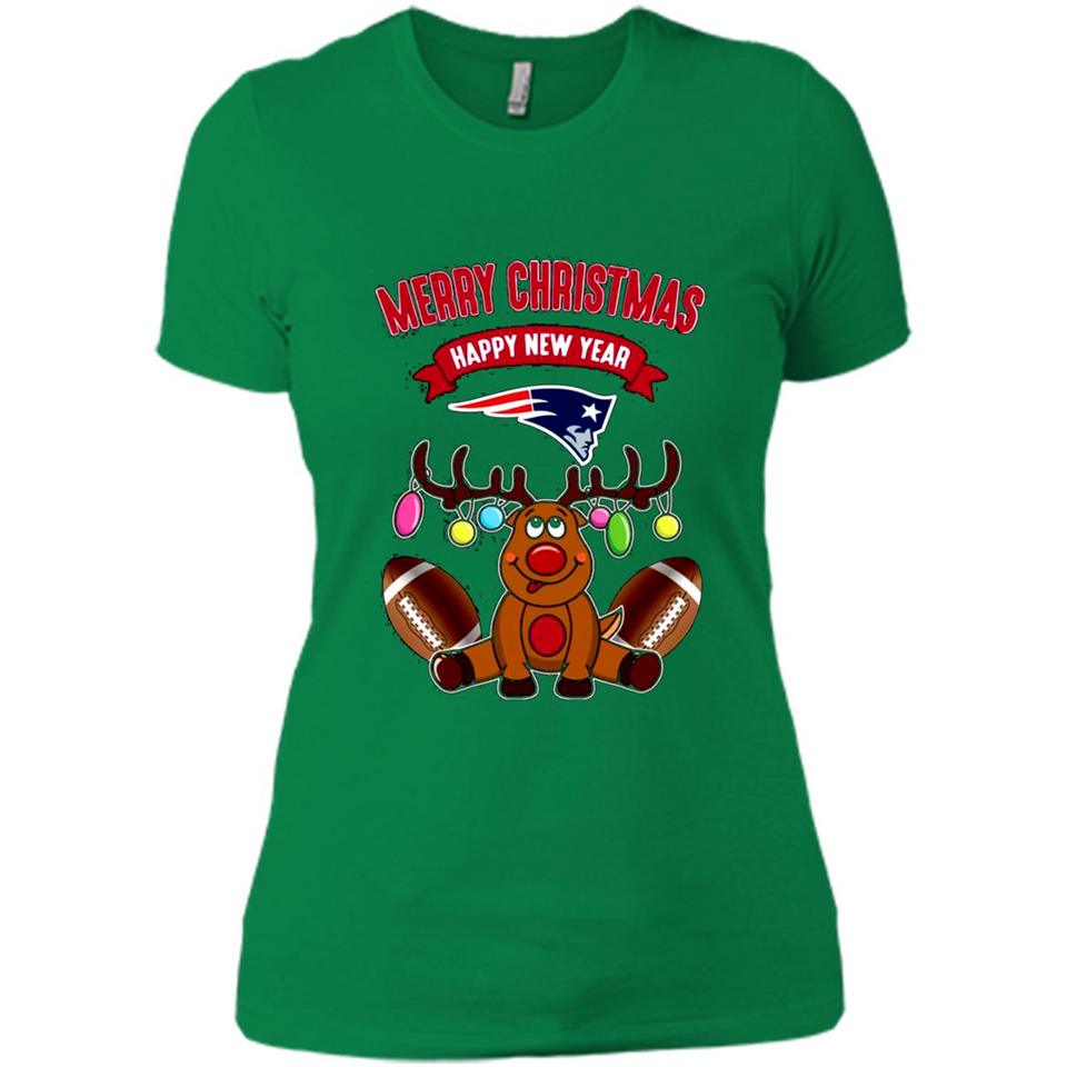New England Patriots NFL Reindeer Funny Merry Christmas And Happy New Year