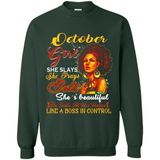 October Girl She Slays She Prays Beautiful Birthday PINGPONG