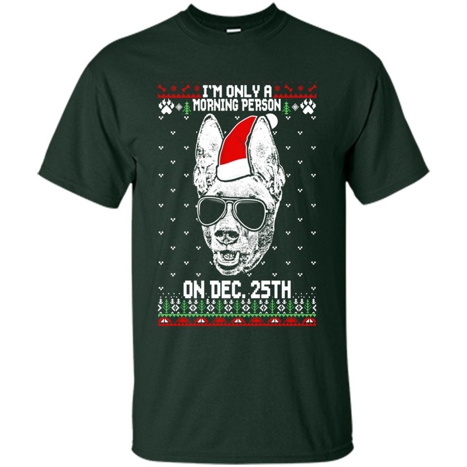 Morning Person Pharaoh Hound Funny Xmas - Shirt