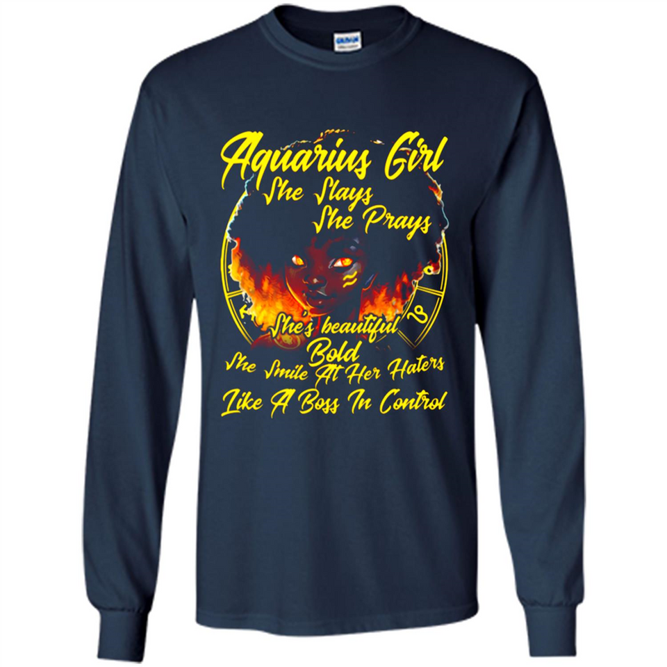 Aquarius Girl She Slays She Prays Zodiac Sign PINGPONG