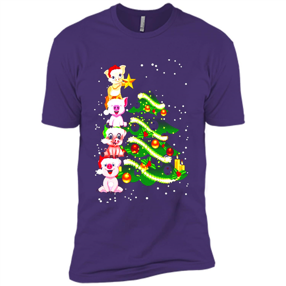 Pigs Christmas T Shirt PINGPONG - Premium Short Sleeve T-Shirt
