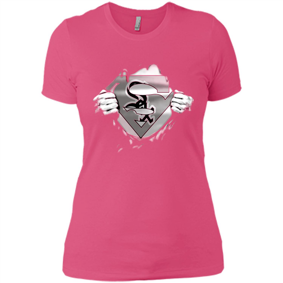 Chicago White Sox And Superman Fans - Ladies' Boyfriend T-Shirt