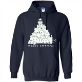 Merry Catmas - Merry Christmas Cat Lover Mug PINGPONG - Hoodie