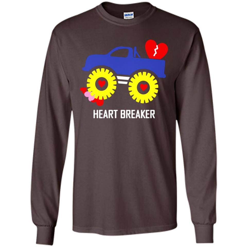HEART BREAKER BLUE MONSTER TRUCK VALENTINE'S DAY