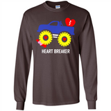 HEART BREAKER BLUE MONSTER TRUCK VALENTINE'S DAY