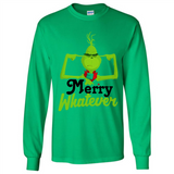 Grinch Merry Whatever Funny Christmas Sporty - Long Sleeve T-Shirt