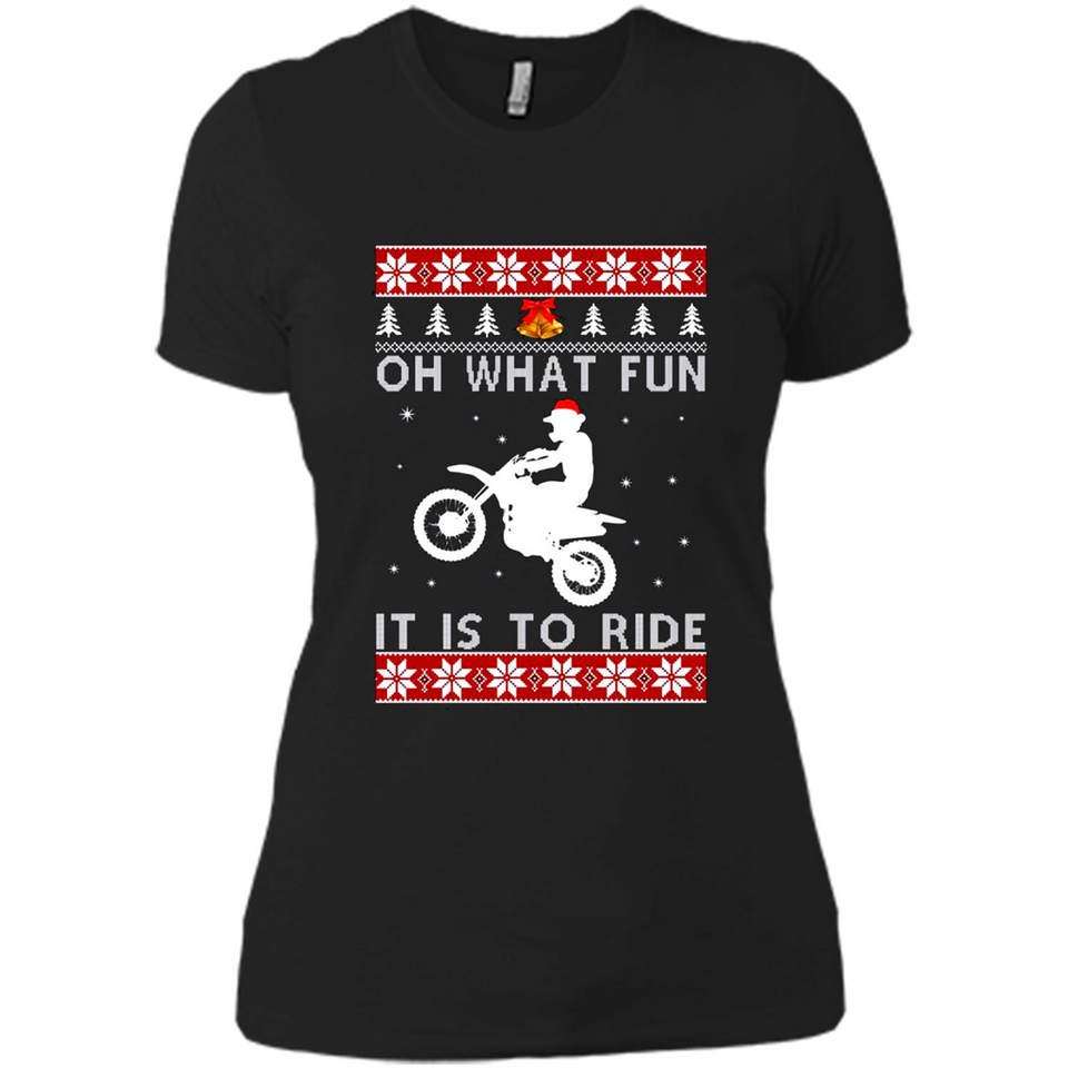 Motocross oh what fun it is to ride Christmas sweater PINGPONG