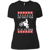 Motocross oh what fun it is to ride Christmas sweater PINGPONG
