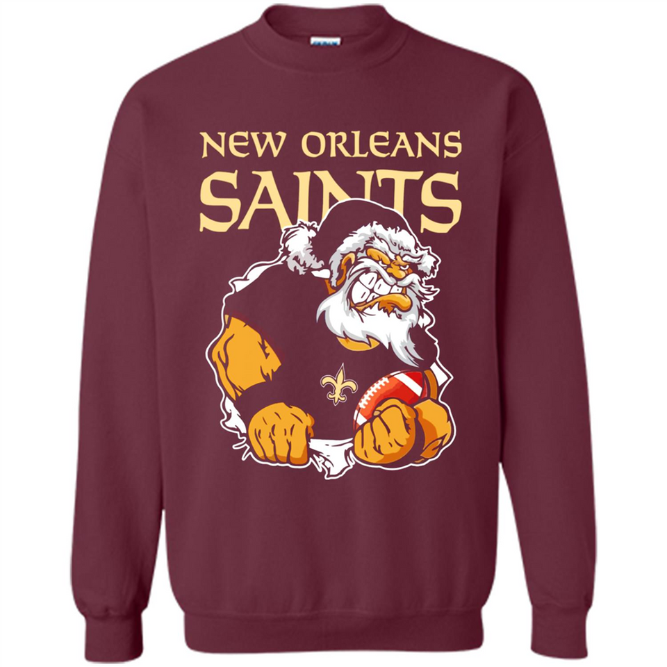 Grumpy Santa Claus New Orleans Saints Football Team PINGPONG