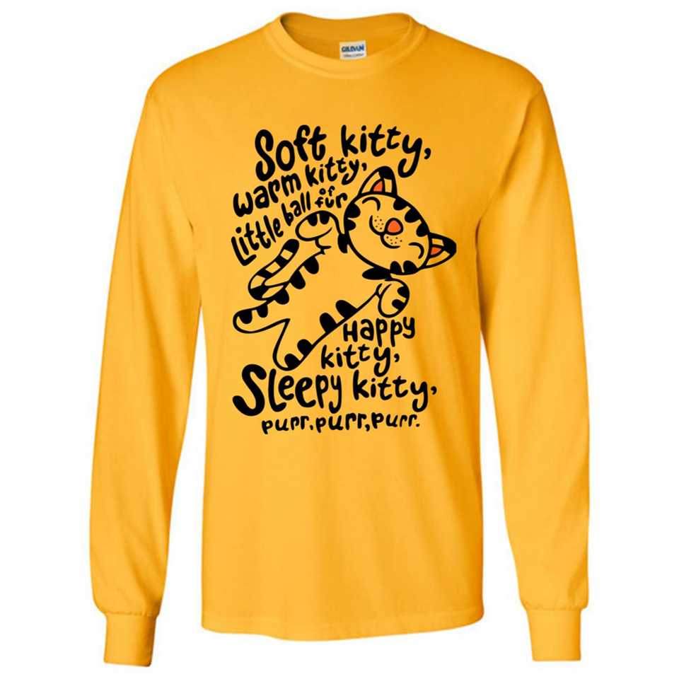 Soft kitty warm kitty little ball of fur - Long Sleeve T-Shirt