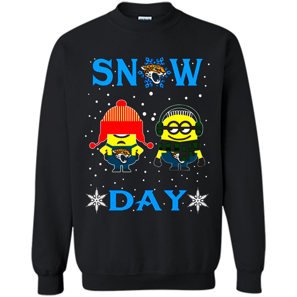 Snow Day Shirt For Jacksonville Jaguars Vs Minion Fans pingpong