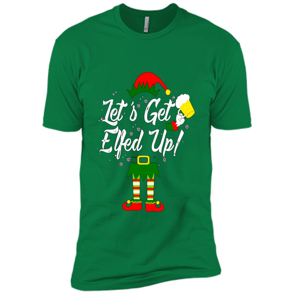 Let's Get Elfed Up Drinking Beer Christmas PINGPONG