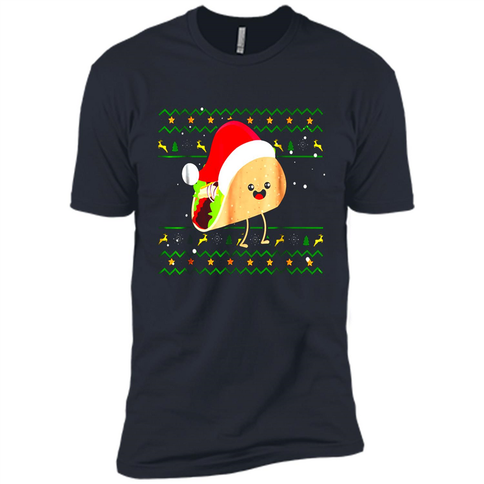 TACO Santa Hat Ugly Christmas shirt Ladies' Boyfriend