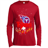 Snoopy Christmas Tennessee Titans - Canvas Long Sleeve T-Shirt