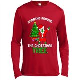 Christmas Dabbing Santa - Canvas Long Sleeve T-Shirt