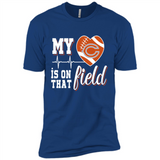 Chicago Bears Football My Heart is on that Field - Premium Short Sleeve T-Shirt